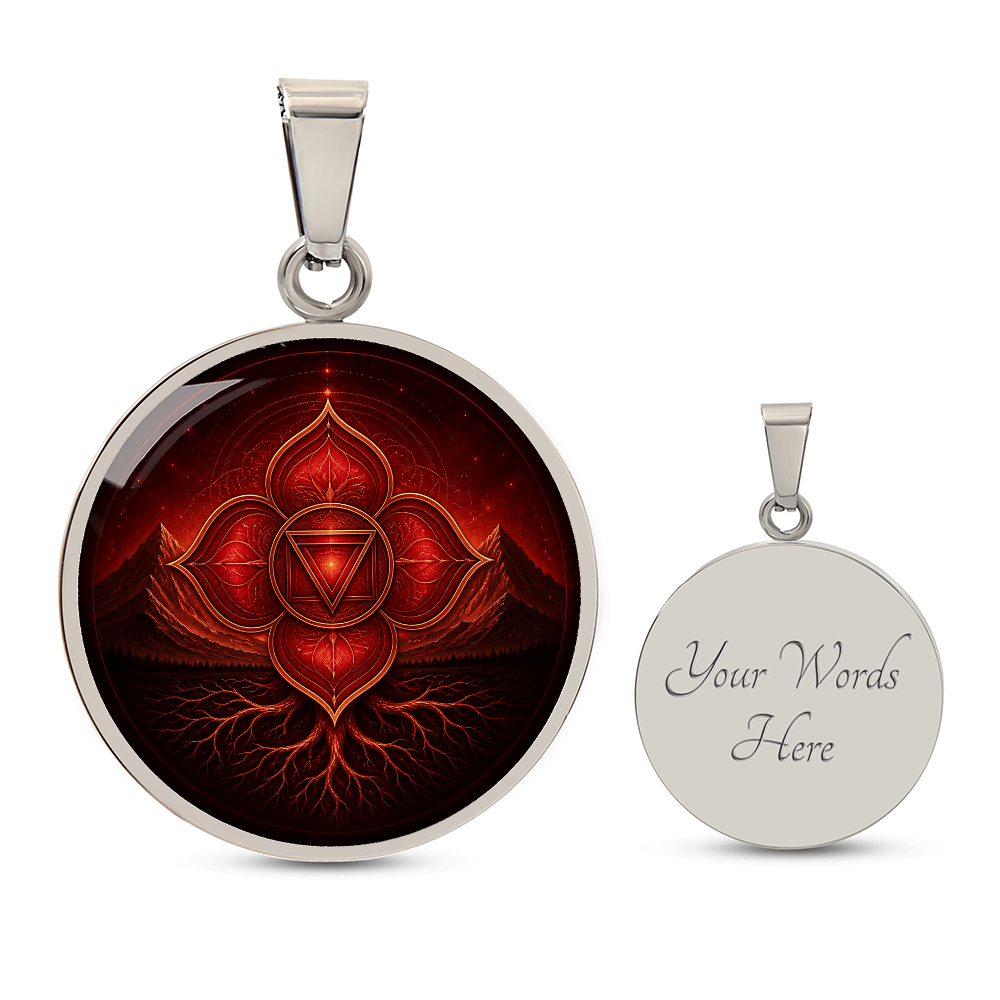 Root Chakra Necklace | Grounding Symbol Pendant