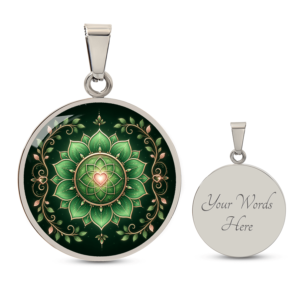 Heart Chakra Necklace | Compassion Symbol Pendant