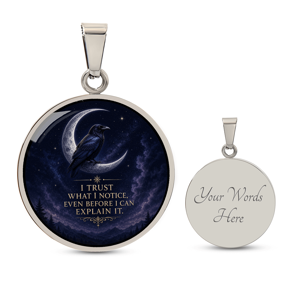 Raven Moon Necklace | Trust What You Notice