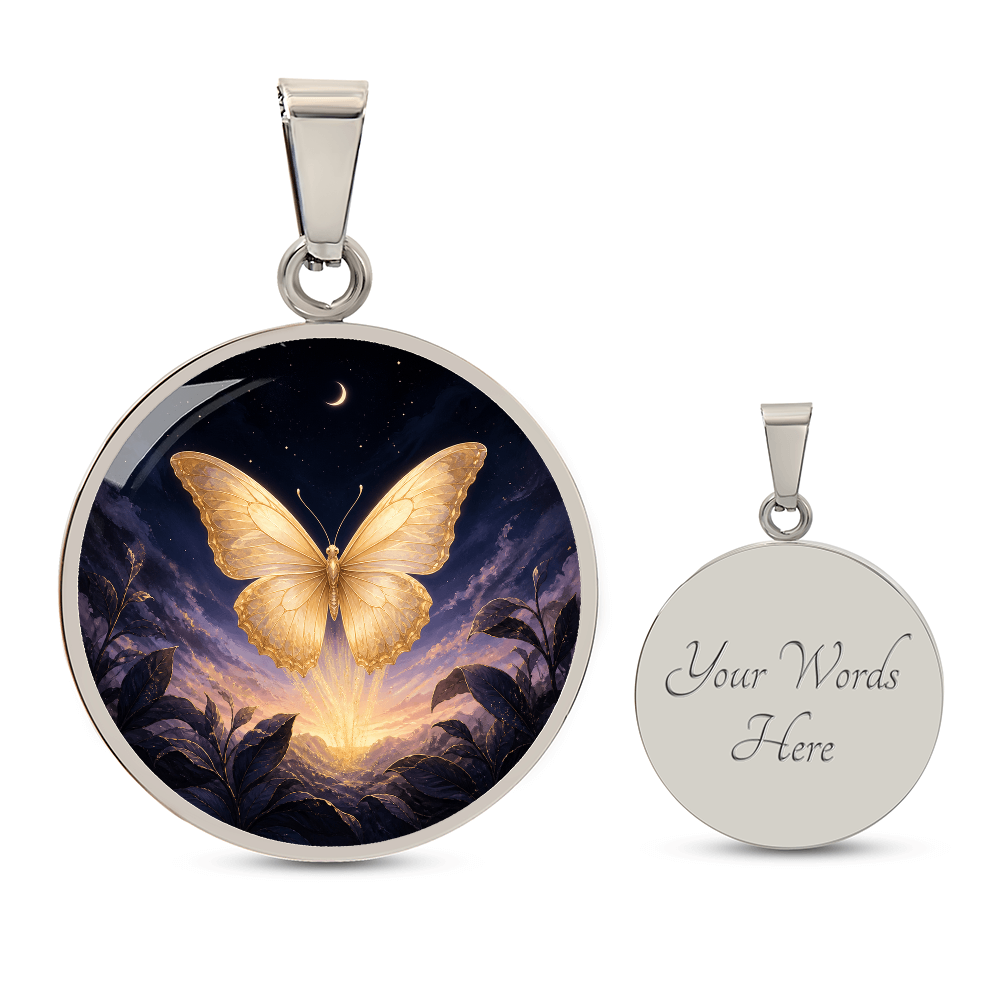 Gold Butterfly Necklace | Your Wings Remember the Dark