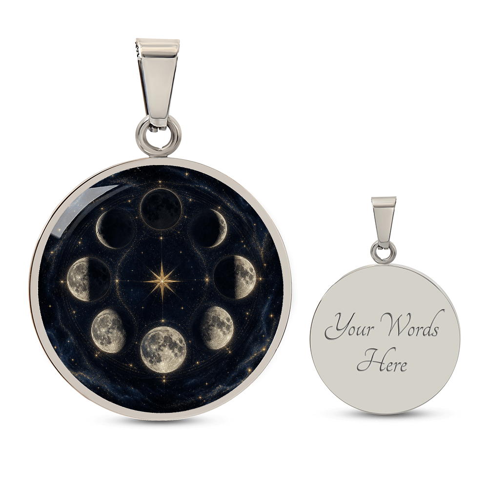 Moon Phases Necklace | Complete Lunar Cycle Pendant