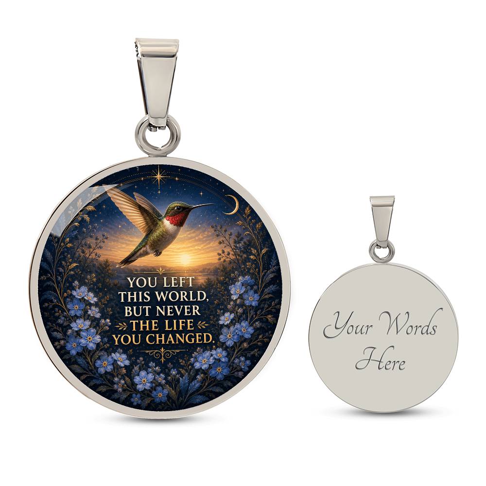 Hummingbird Memorial Necklace | The Life You Changed