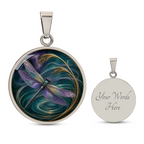 Purple Dragonfly Necklace | Change With Grace