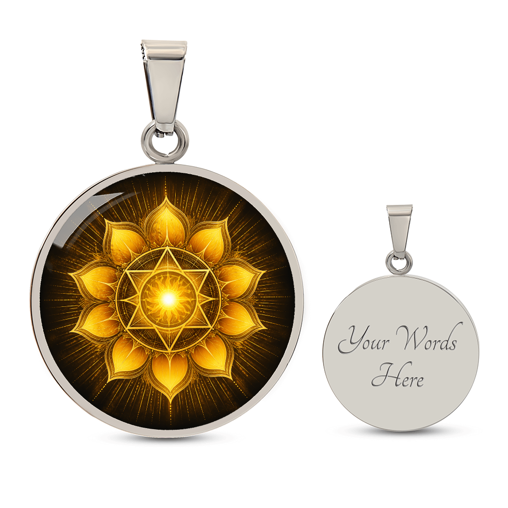Solar Plexus Chakra Necklace | Confidence Pendant