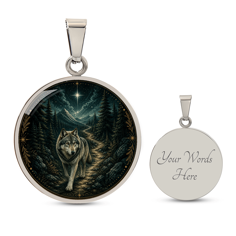 Wolf Necklace | Trust the Trail You Earned