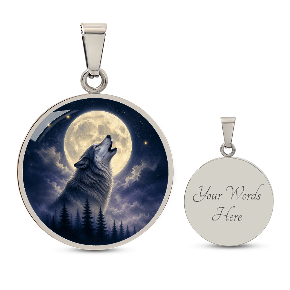 Wolf Moon Necklace | You Do Not Have to Shrink