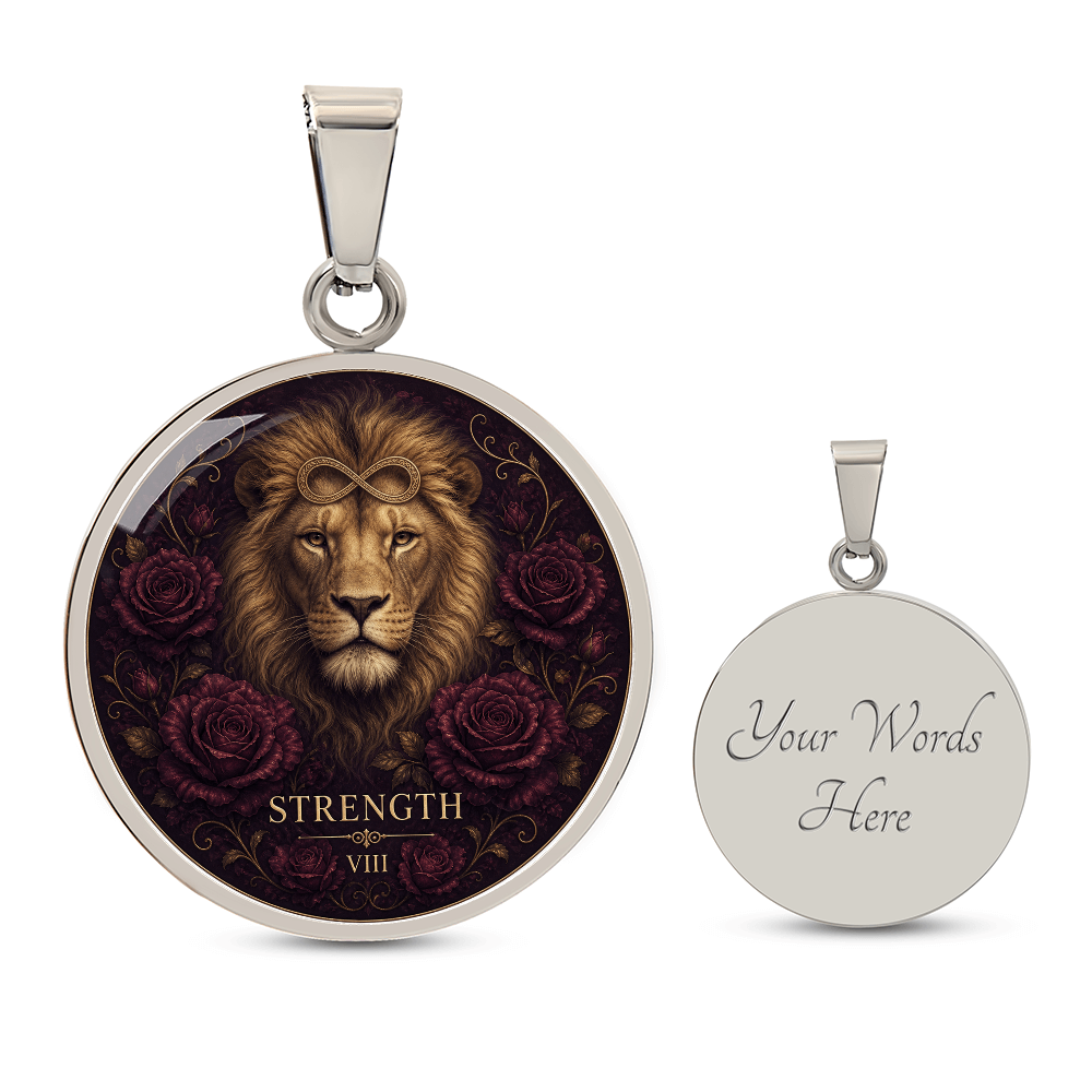 Strength Tarot Necklace | Quiet Courage Pendant