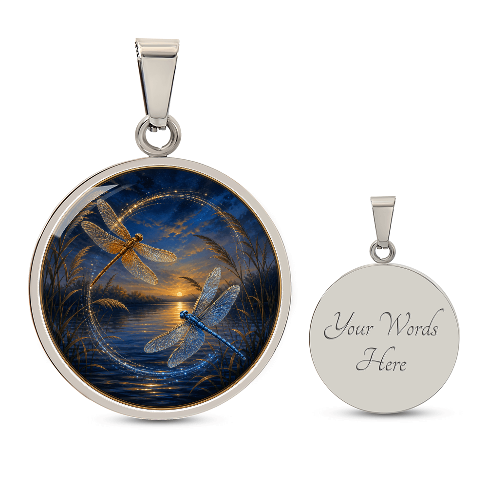 Two Dragonflies Necklace | Move Without Losing Us
