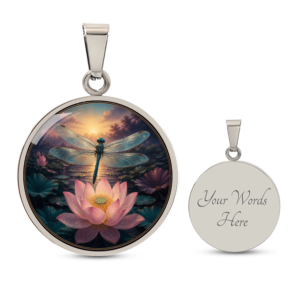 Dragonfly Lotus Necklace | Begin Again Honestly