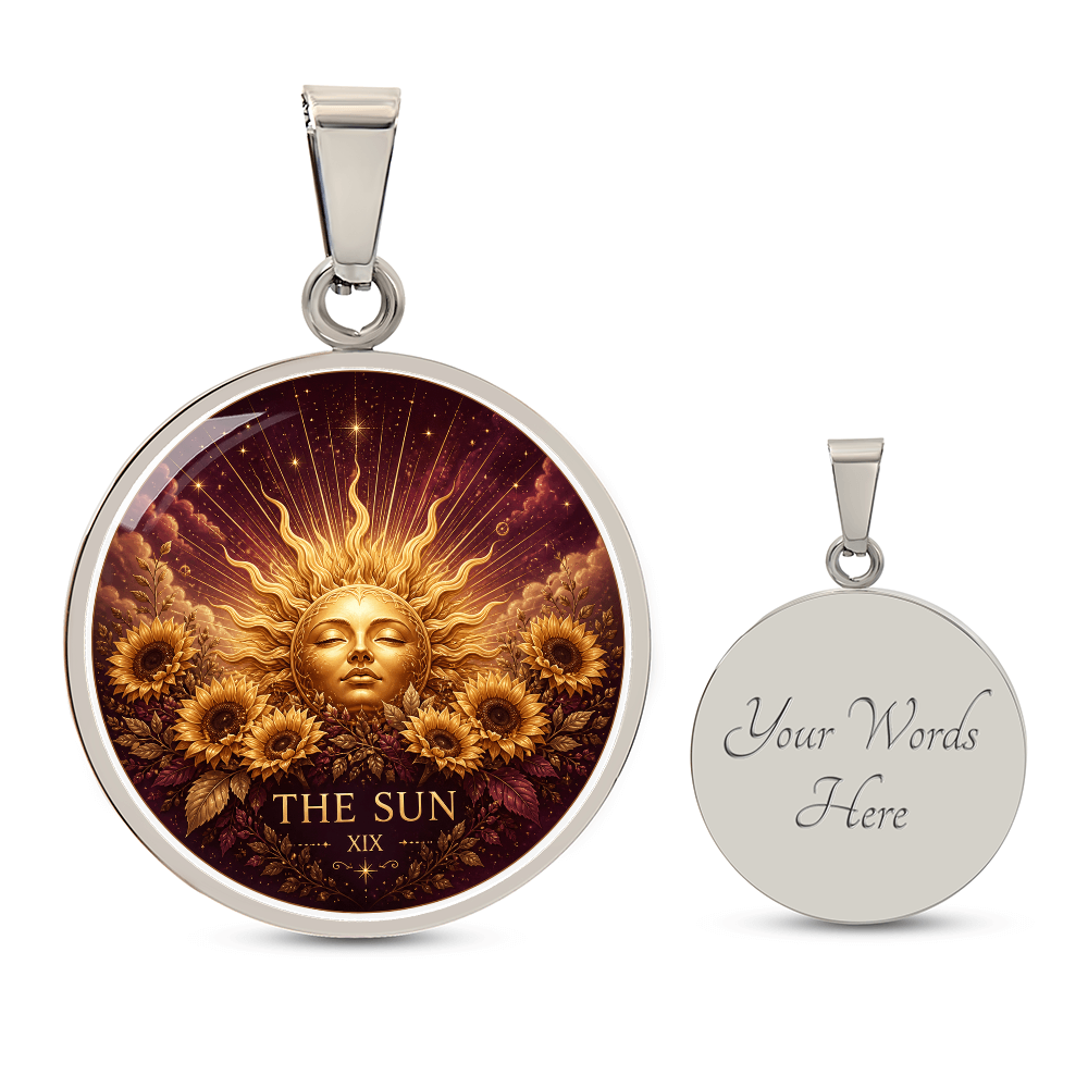 The Sun Tarot Necklace | Joy and Clarity Pendant