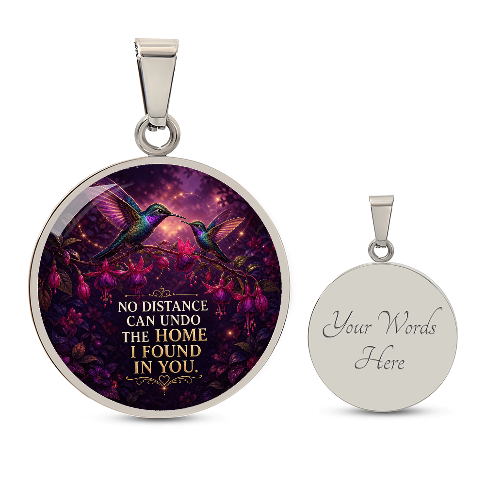 Mother Daughter Hummingbird Necklace | No Distance