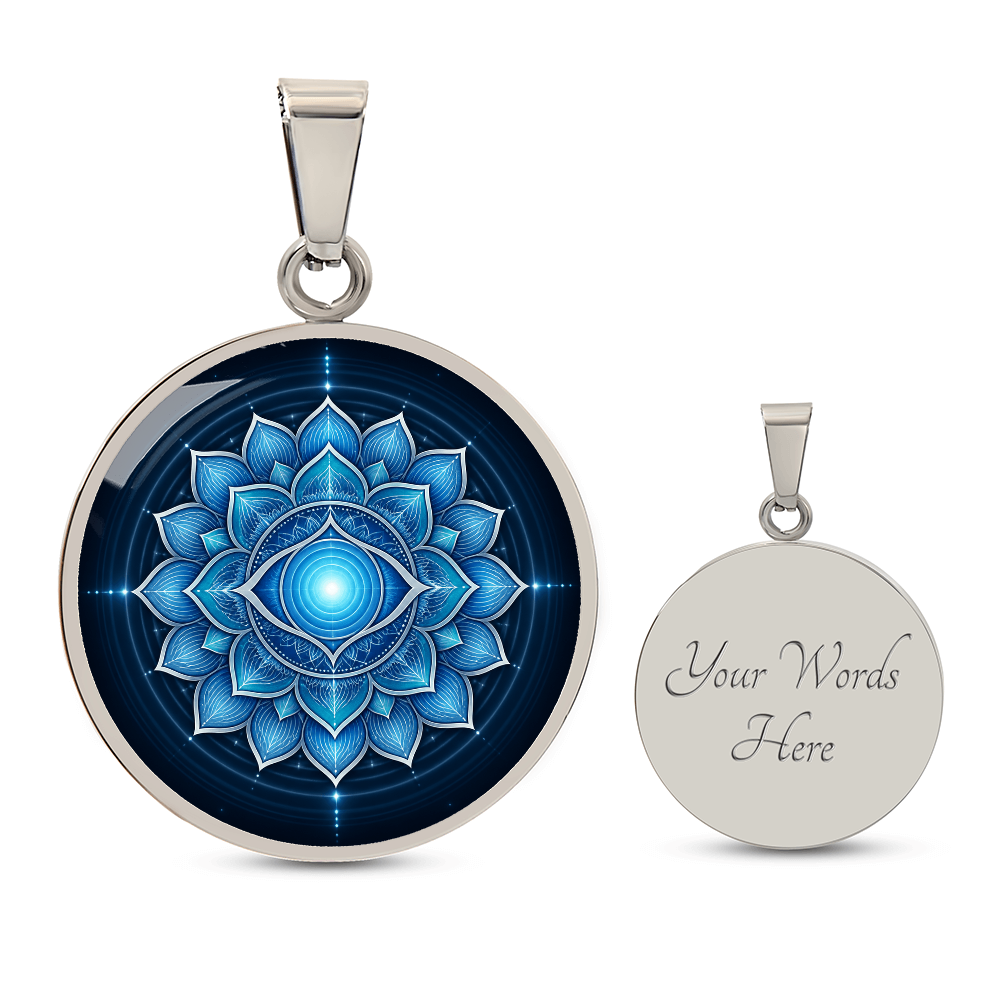 Throat Chakra Necklace | Expression Symbol Pendant