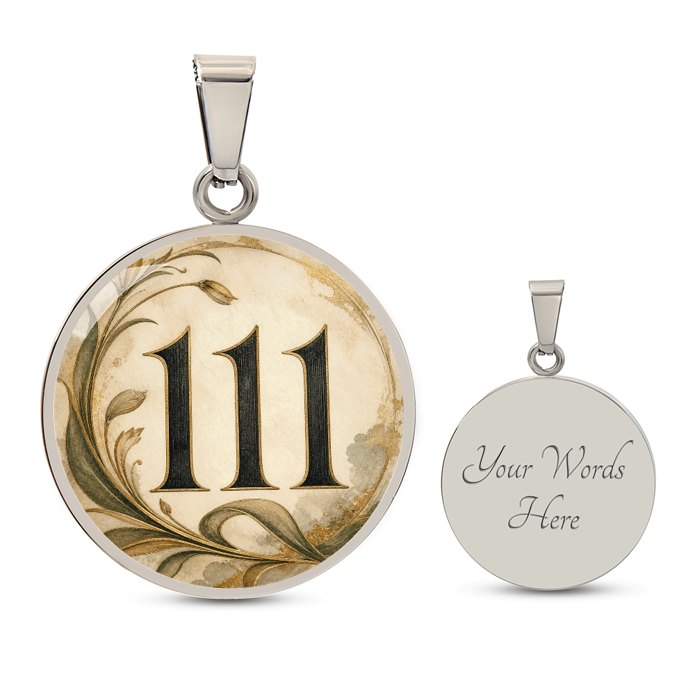 111 Angel Number Necklace | Trust the Quiet Yes