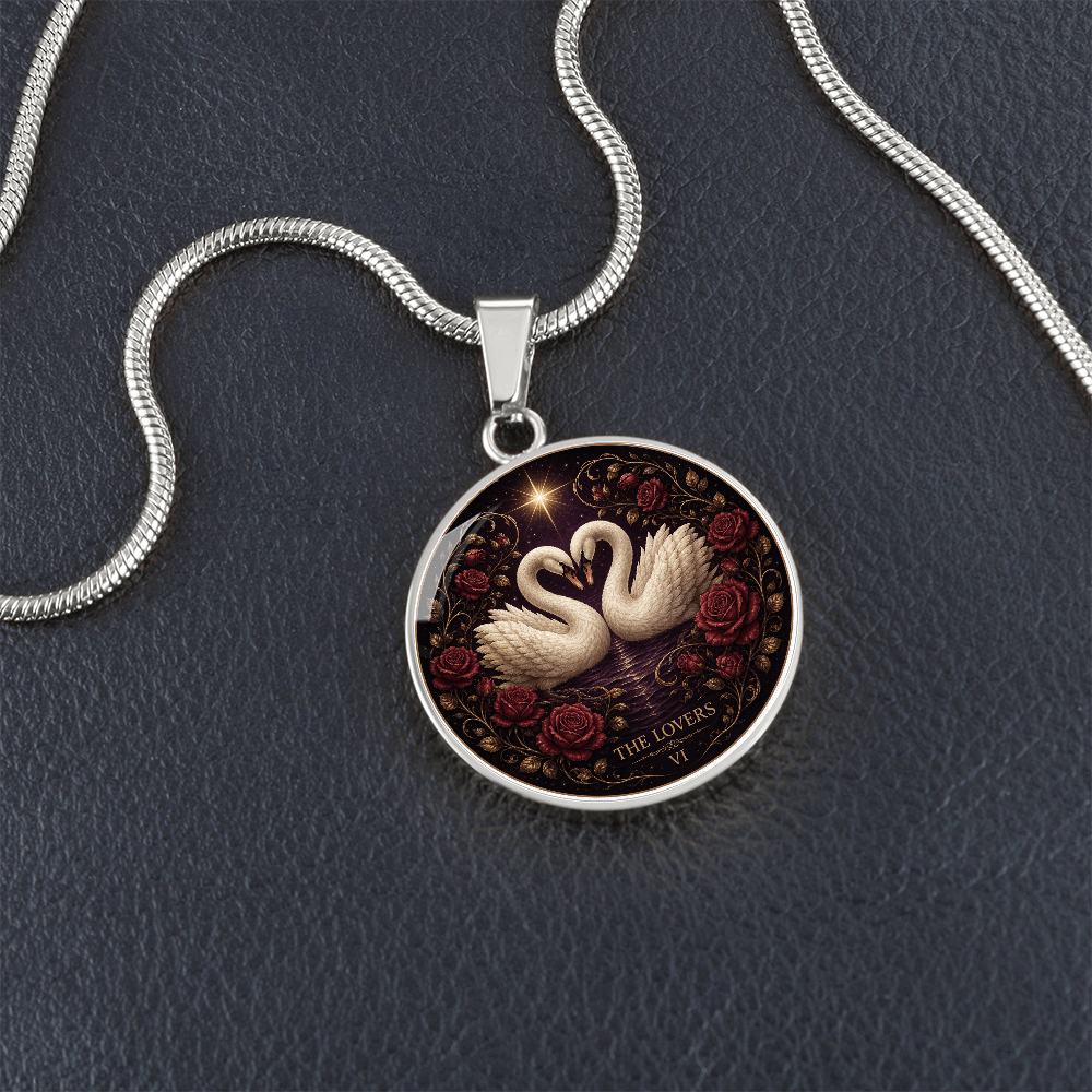 The Lovers Tarot Necklace | Connection and Choice Pendant