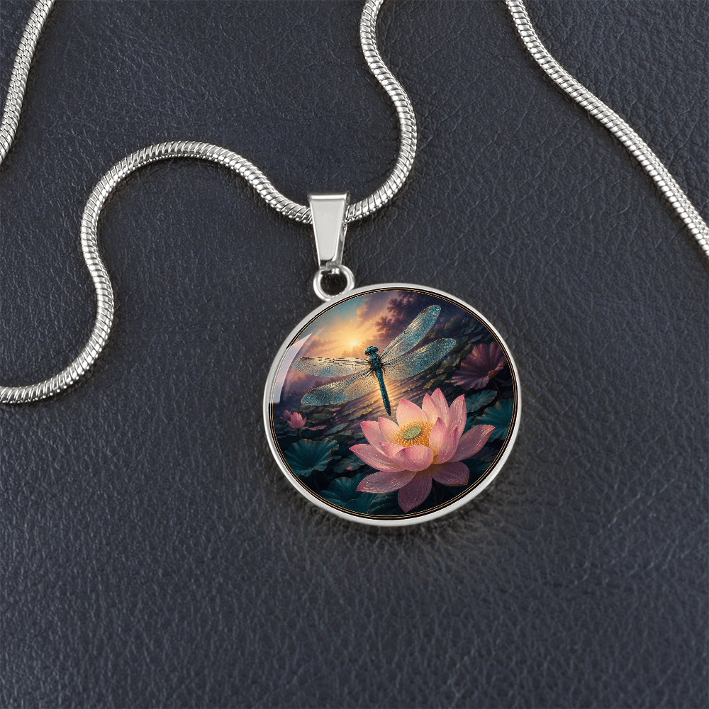 Dragonfly Lotus Necklace | Begin Again Honestly