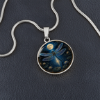 Dragonfly Moon Necklace | Clarity Needs Stillness