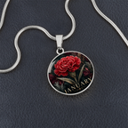 January Birth Flower Necklace | Carnation Pendant
