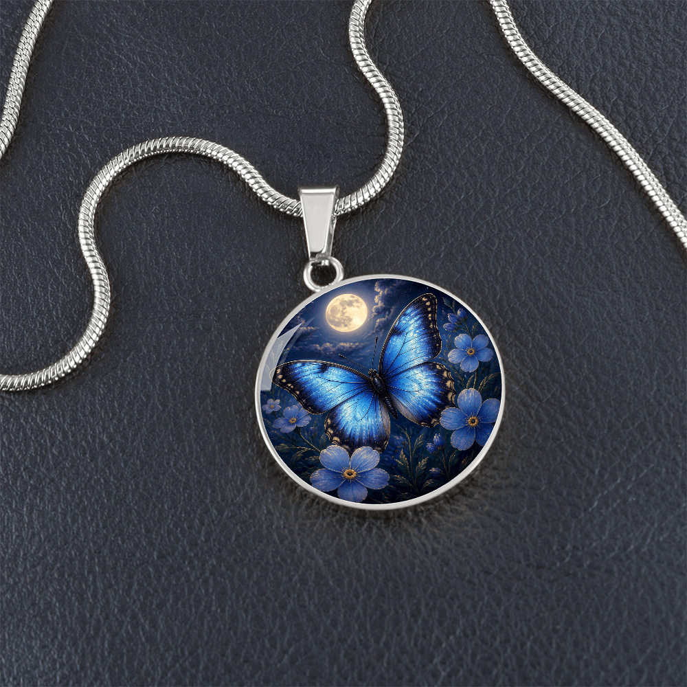 Blue Butterfly Necklace | Love Changes Form