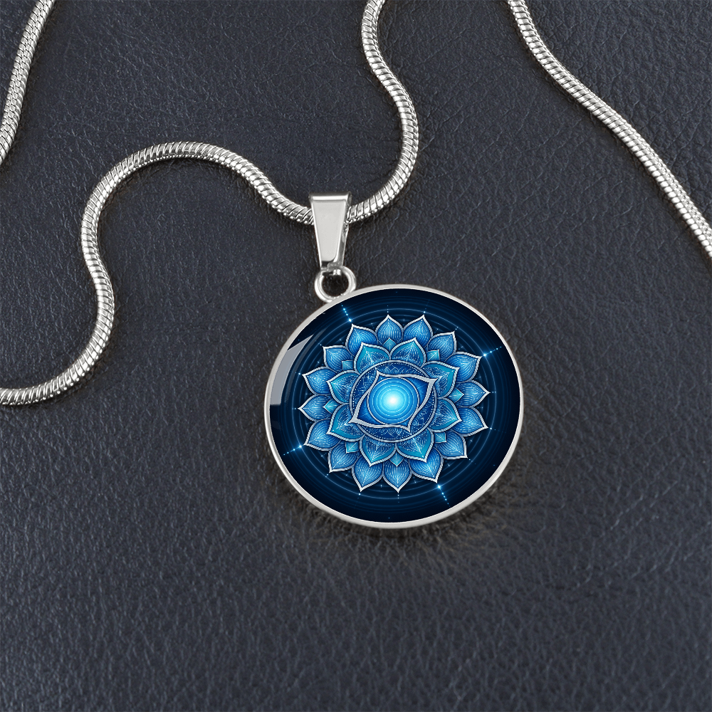 Throat Chakra Necklace | Expression Symbol Pendant