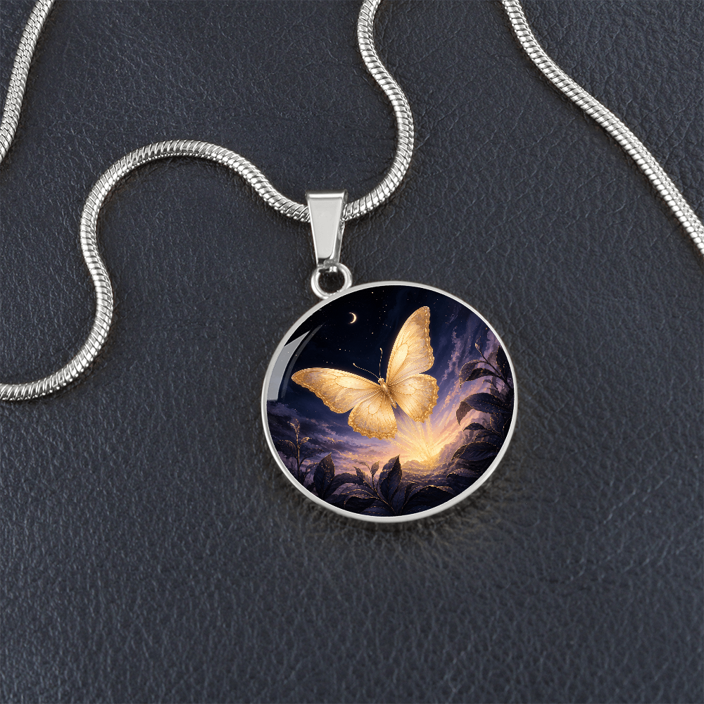 Gold Butterfly Necklace | Your Wings Remember the Dark