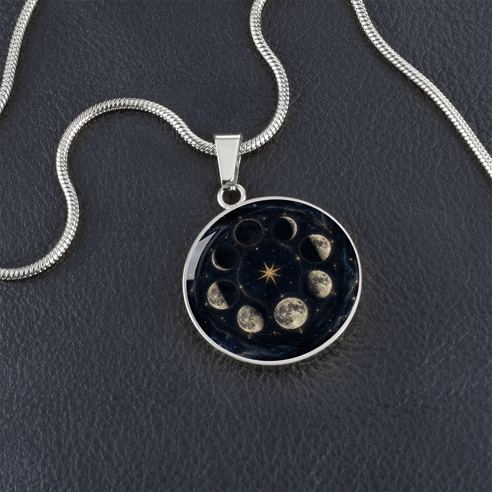 Moon Phases Necklace | Complete Lunar Cycle Pendant