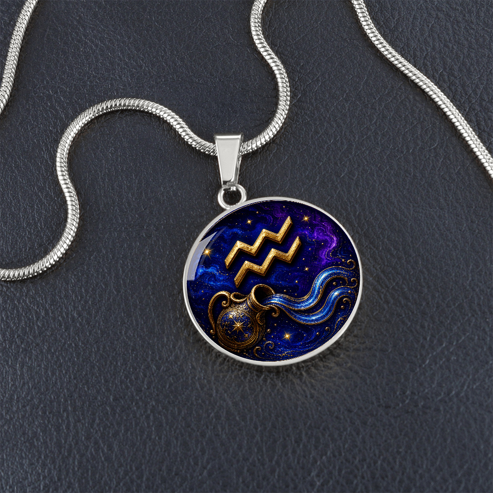 Aquarius Zodiac Necklace | Think Larger
