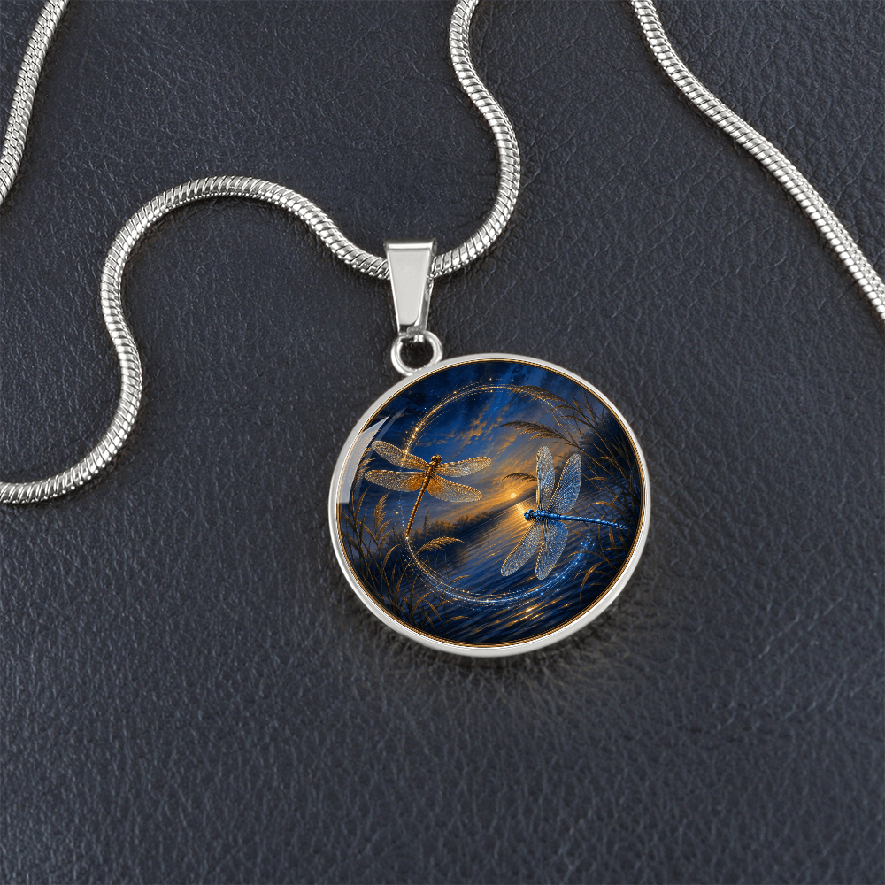 Two Dragonflies Necklace | Move Without Losing Us