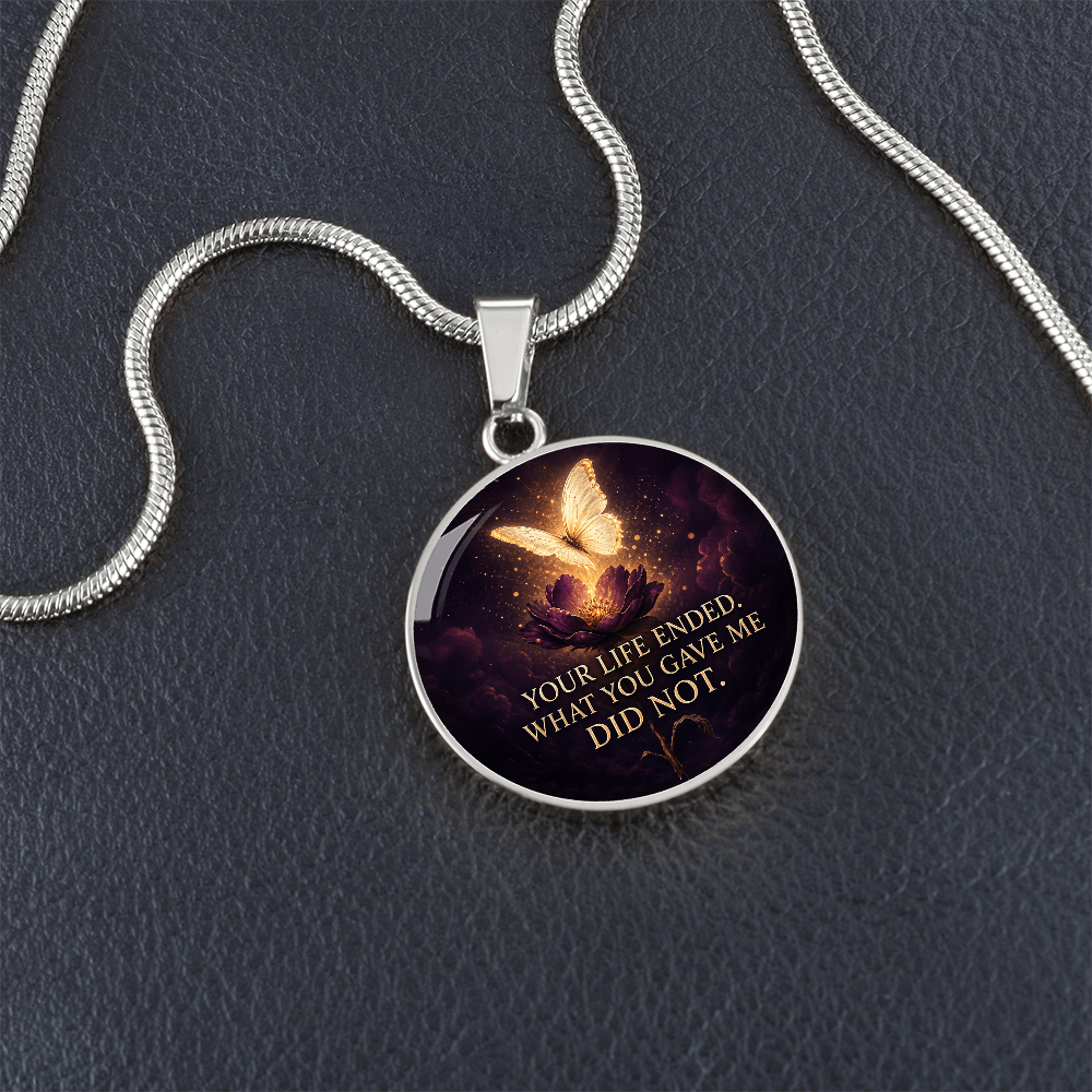Butterfly Memorial Necklace | What You Gave Me Remains