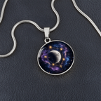 Moon and Stars Necklace | Celestial Pendant