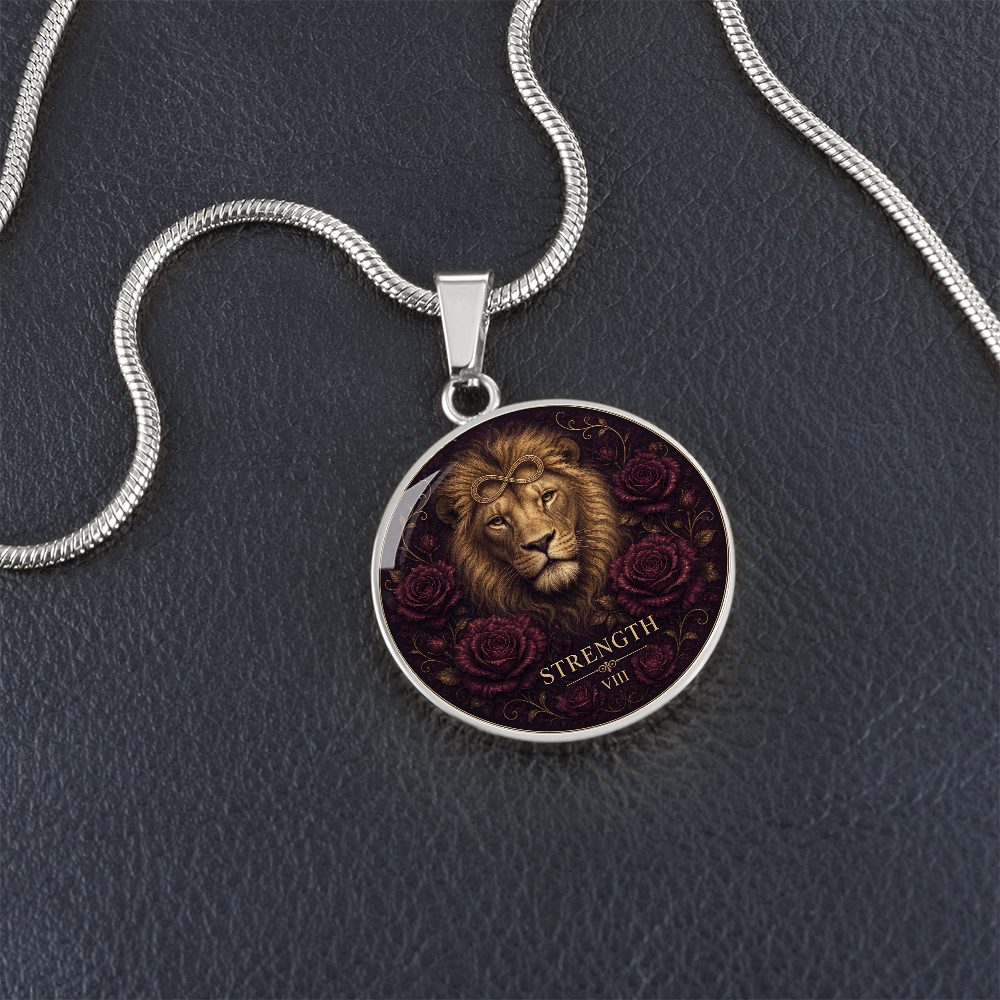 Strength Tarot Necklace | Quiet Courage Pendant