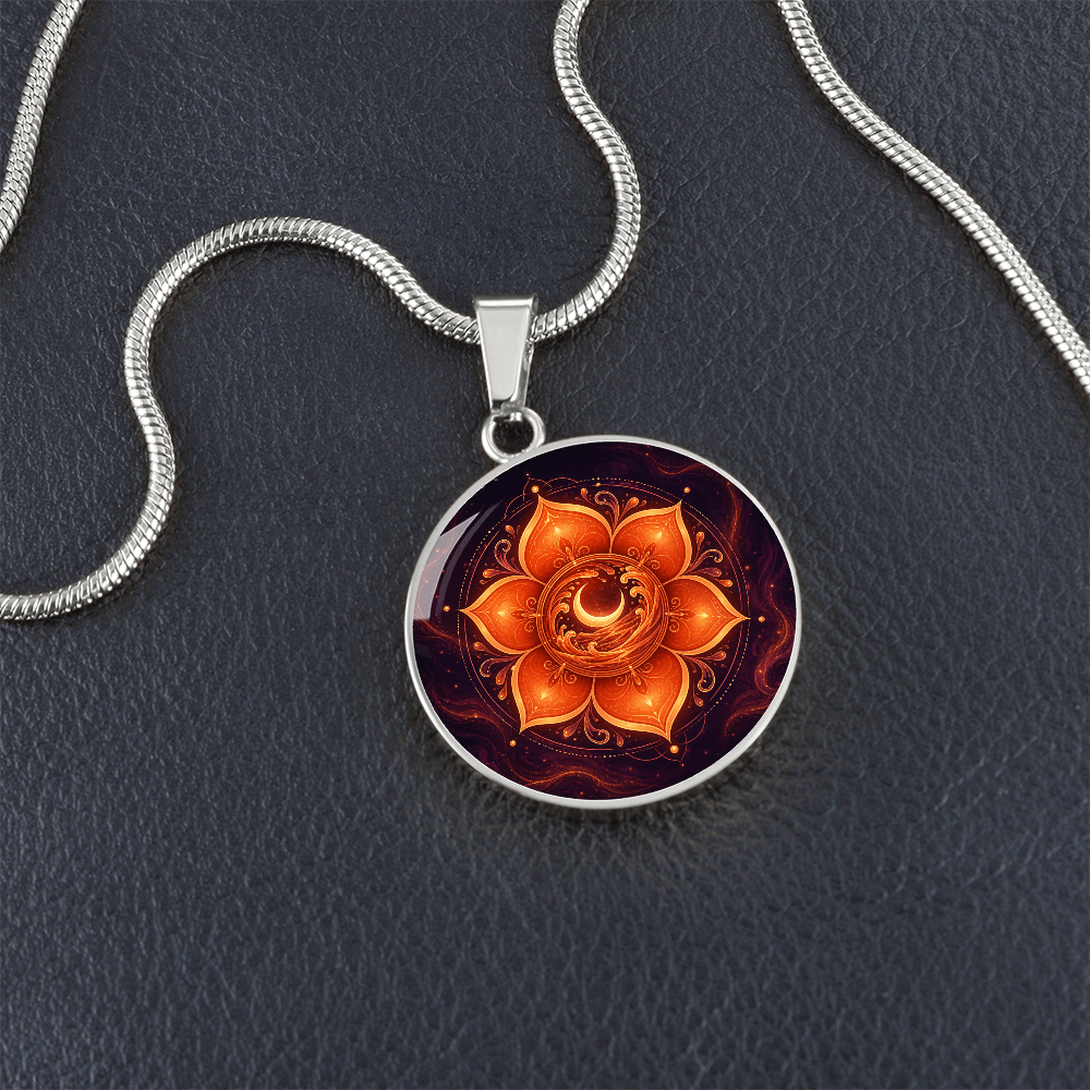 Sacral Chakra Necklace | Creativity Symbol Pendant