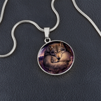 Mother Wolf and Cub Necklace | Keeping You Safe