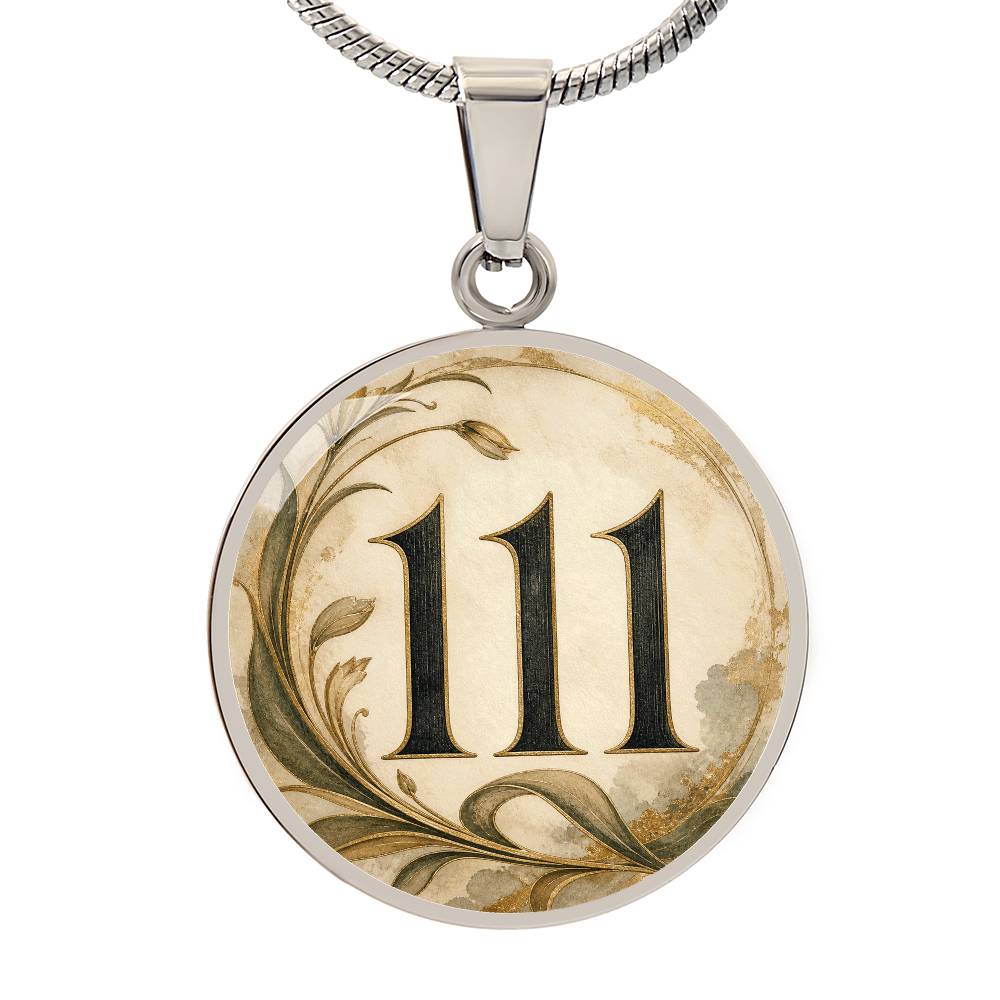 111 Angel Number Necklace | Trust the Quiet Yes