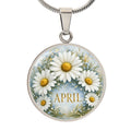 April Birth Flower Necklace | Daisy Pendant