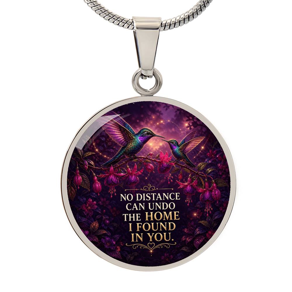 Mother Daughter Hummingbird Necklace | No Distance
