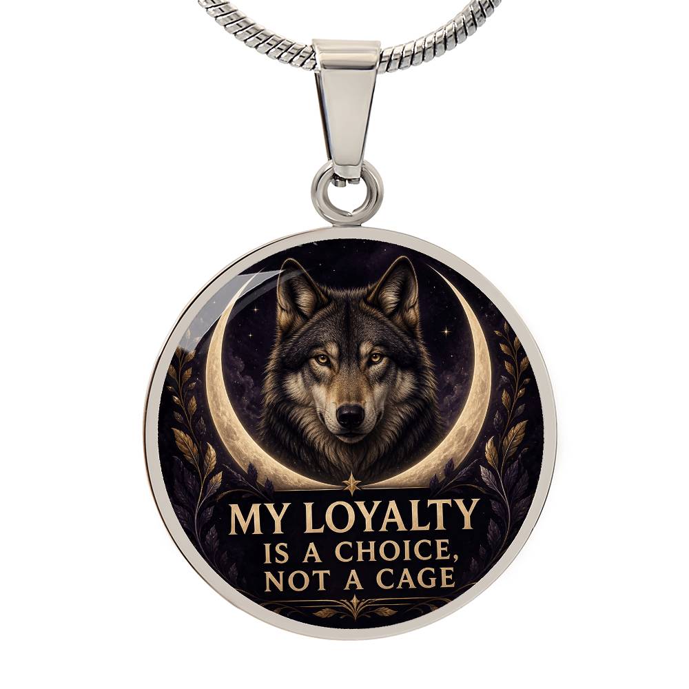 Wolf Necklace | My Loyalty Is a Choice, Not a Cage