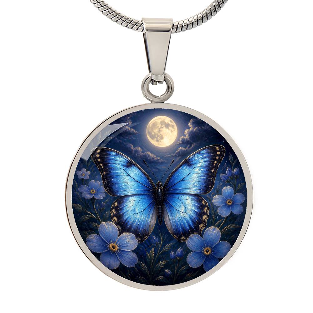 Blue Butterfly Necklace | Love Changes Form