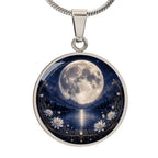 Full Moon Necklace | Moonlit Lake Pendant