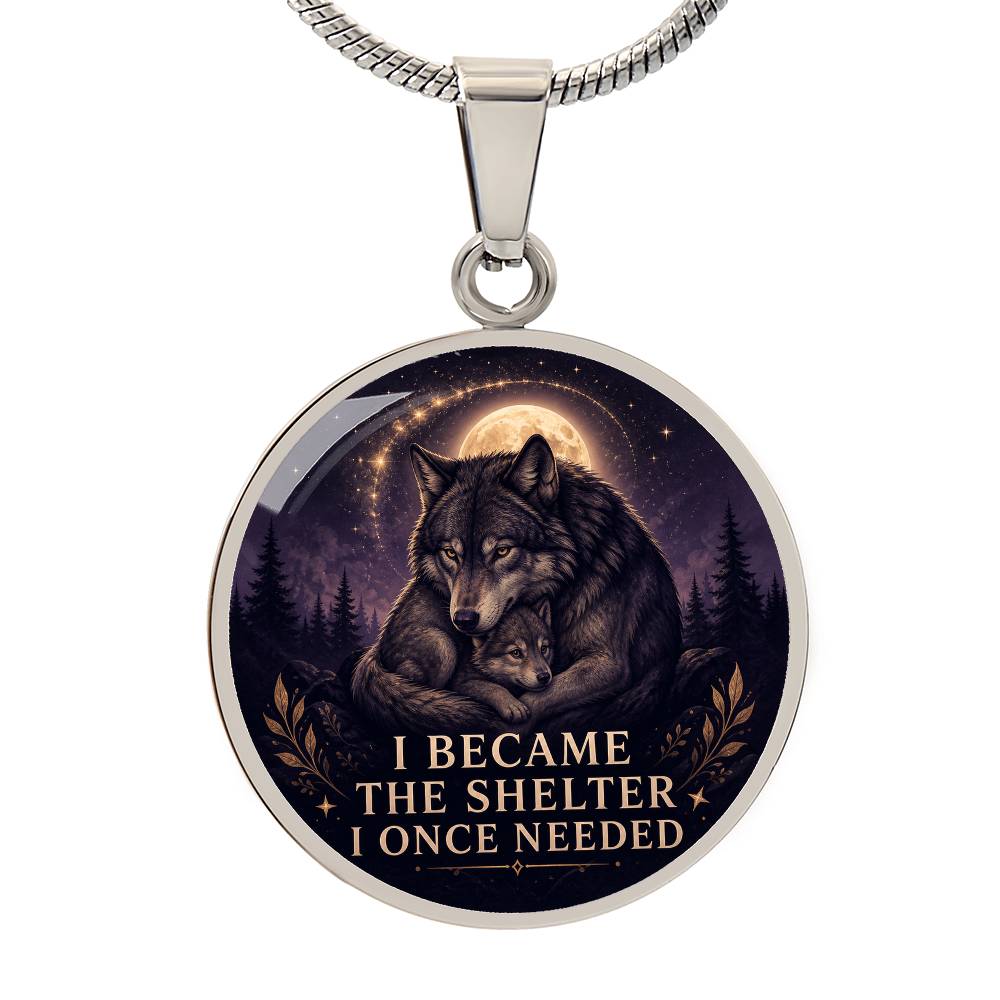 Wolf Necklace | I Became the Shelter I Once Needed
