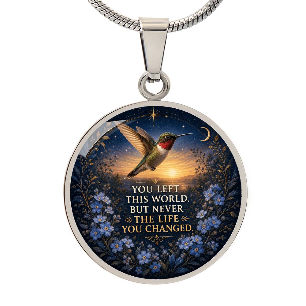 Hummingbird Memorial Necklace | The Life You Changed