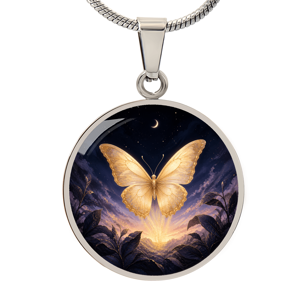 Gold Butterfly Necklace | Your Wings Remember the Dark
