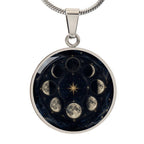 Moon Phases Necklace | Complete Lunar Cycle Pendant