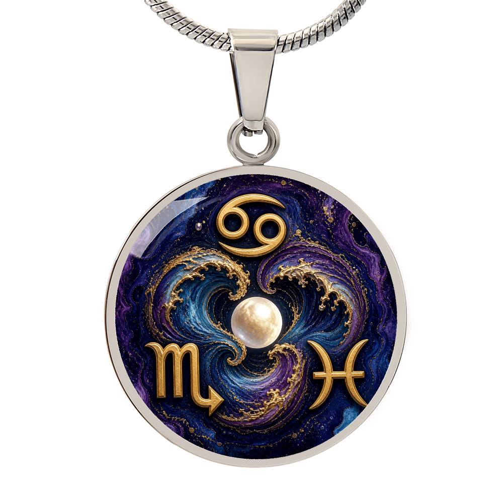 Water Signs Zodiac Necklace | Feel Without Disappearing