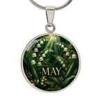 May Birth Flower Necklace | Lily of the Valley Pendant