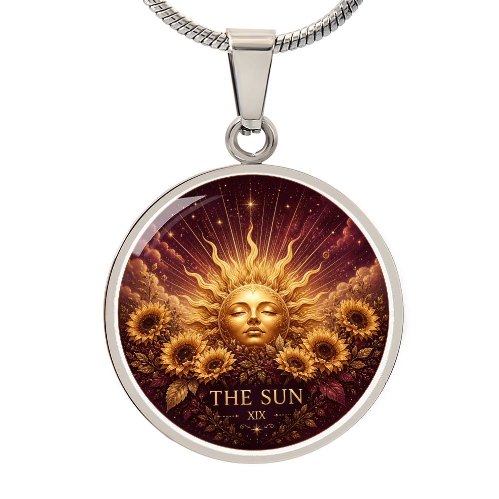The Sun Tarot Necklace | Joy and Clarity Pendant