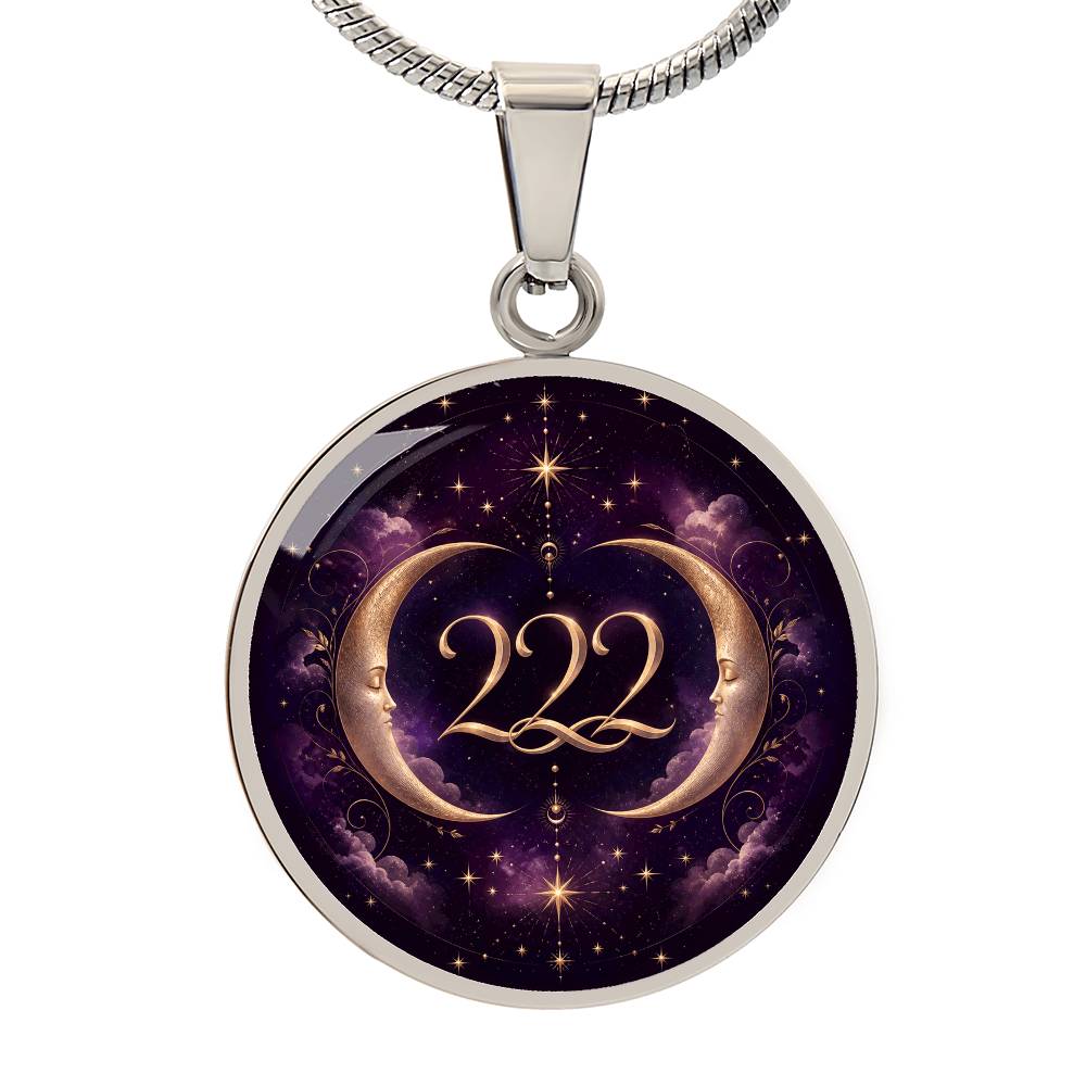 222 Angel Number Necklace | Let It Take Time