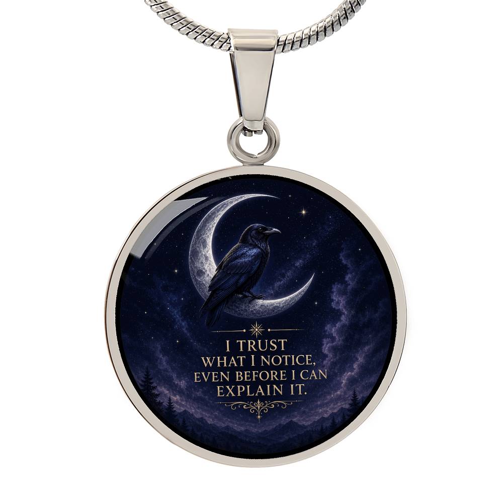 Raven Moon Necklace | Trust What You Notice