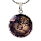 Mother Wolf and Cub Necklace | Keeping You Safe