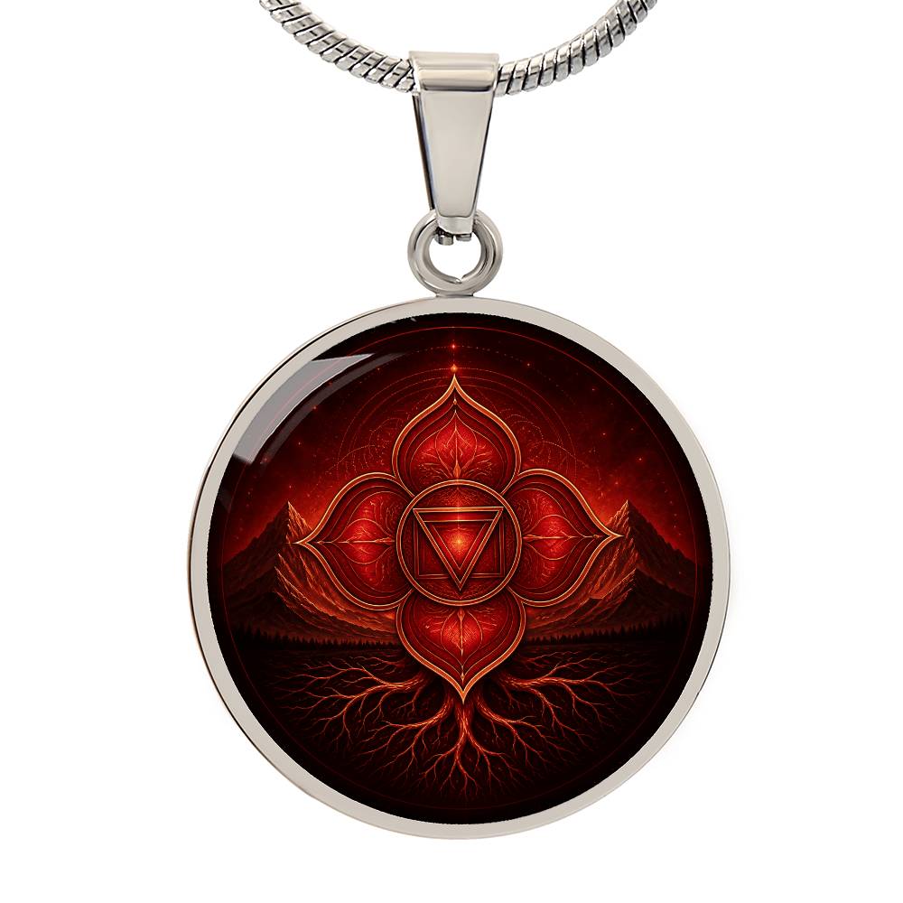 Root Chakra Necklace | Grounding Symbol Pendant