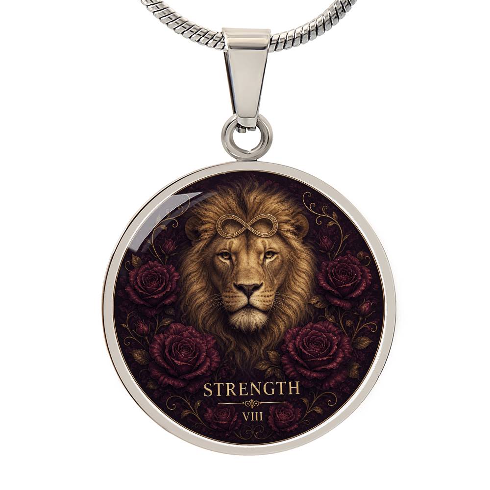 Strength Tarot Necklace | Quiet Courage Pendant